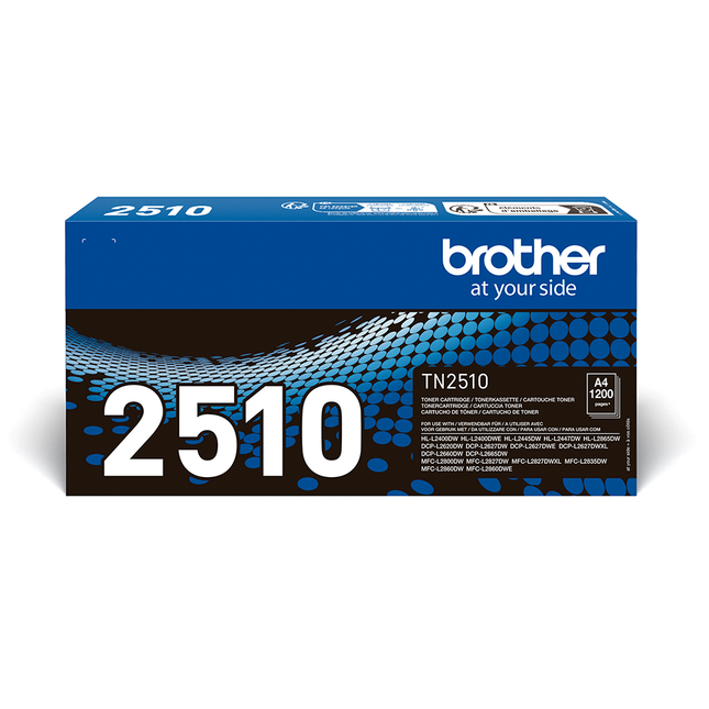 Original Brother TN-2510 Schwarz / Black Toner für Brother HL-L2400DWE / DCP-L2627DWE