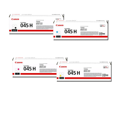 Original Canon 045H Toner Set Schwarz Cyan Magenta Gelb