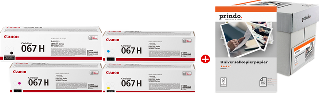 Canon 067h MCVP Schwarz / Cyan / Magenta / Gelb Value Pack