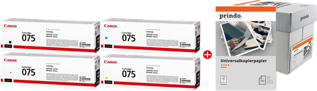 Canon 075 MCVP Schwarz / Cyan / Magenta / Gelb / Weiss Value Pack