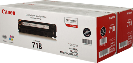 Canon 718BK VP Multipack Schwarz