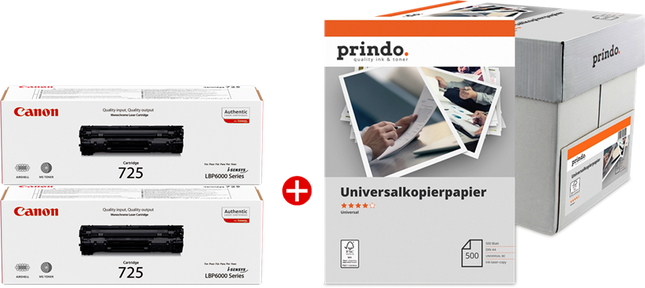 Canon 725 MCVP Schwarz / Weiss Value Pack