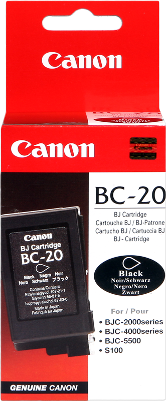 Canon BC-20bk Schwarz Druckerpatrone