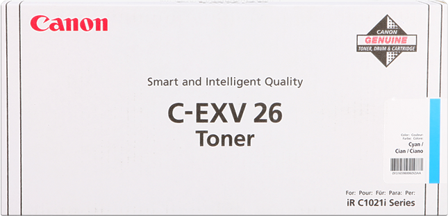 Canon C-EXV26c Cyan Toner