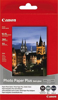 Canon Fotopapier Plus Semi-gloss 10x15cm Weiss