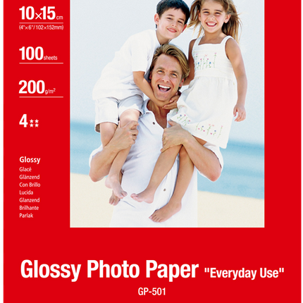 Canon Glossy Fotopapier "Everyday Use" 10x15cm Weiss