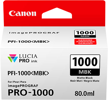 Canon PFI-1000mbk Schwarz (Matt) Druckerpatrone 0545C001