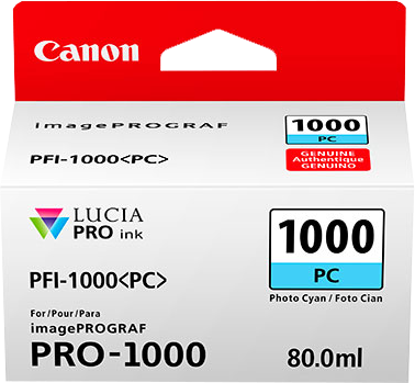 Canon PFI-1000pc Cyan (Foto) Druckerpatrone 0550C001