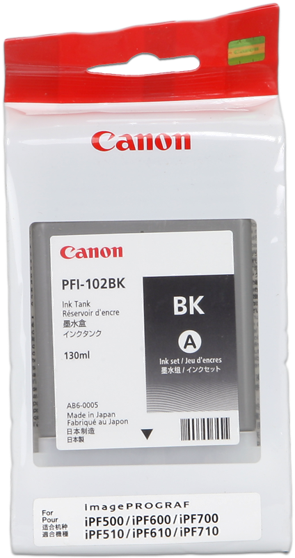 Canon PFI-102bk Schwarz Druckerpatrone