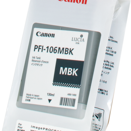Canon PFI-106mbk Schwarz (Matt) Druckerpatrone