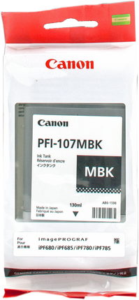 Canon PFI-107mbk Schwarz (Matt) Druckerpatrone