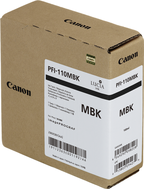 Canon PFI-110mbk Schwarz Druckerpatrone