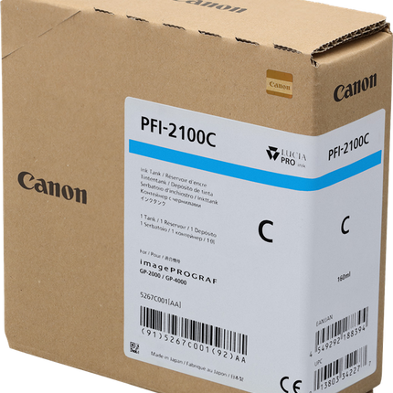 Canon PFI-2100c Cyan Druckerpatrone