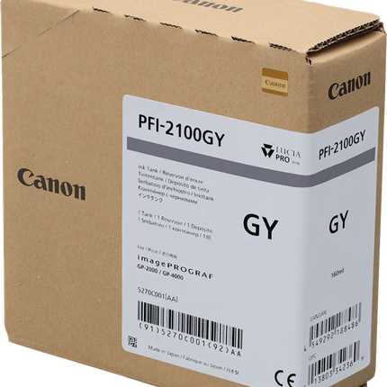 Canon PFI-2100gy Grau Druckerpatrone
