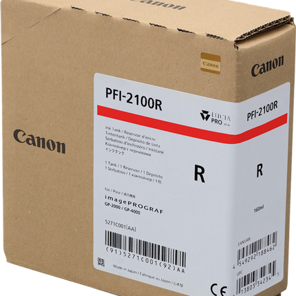 Canon PFI-2100r Rot Druckerpatrone