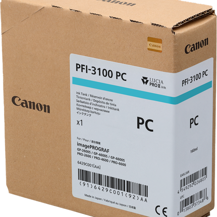 Canon PFI-3100pc Cyan (Foto) Druckerpatrone