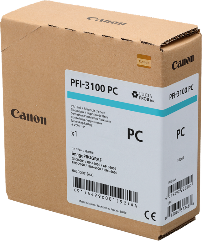 Canon PFI-3100pc Cyan (Foto) Druckerpatrone