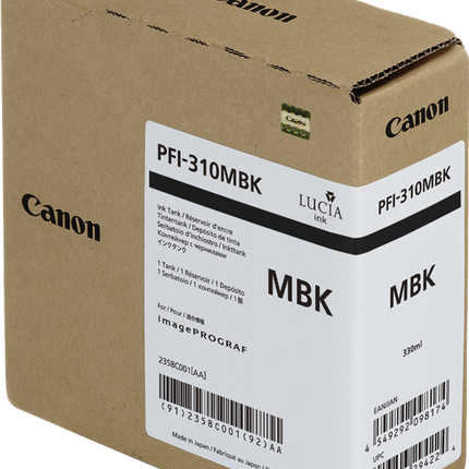 Canon PFI-310mbk Schwarz (Matt) Druckerpatrone