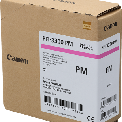 Canon PFI-3300pm Magenta (Foto) Druckerpatrone