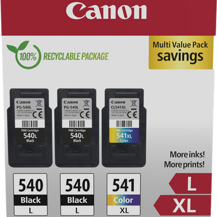 Canon PG-540L+CL-541XL Multipack Schwarz / mehrere Farben