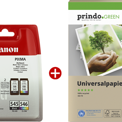 Canon PG-545+CL-546 MCVP Schwarz / mehrere Farben Value Pack