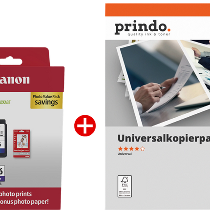 Canon PG-545+CL-546 MCVP Schwarz / mehrere Farben / Weiss / Weiss Value Pack