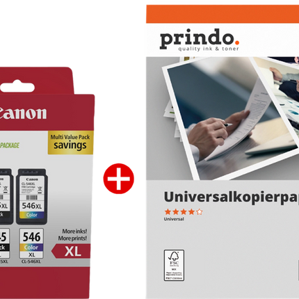 Canon PG-545XL+CL-546XL MCVP Schwarz / mehrere Farben / Weiss Value Pack