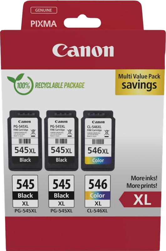 Canon PG-545XL+CL-546XL Multipack Schwarz / mehrere Farben