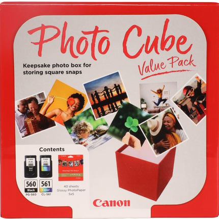 Canon PG-560+CL-561 Photo Cube Schwarz / mehrere Farben Value Pack