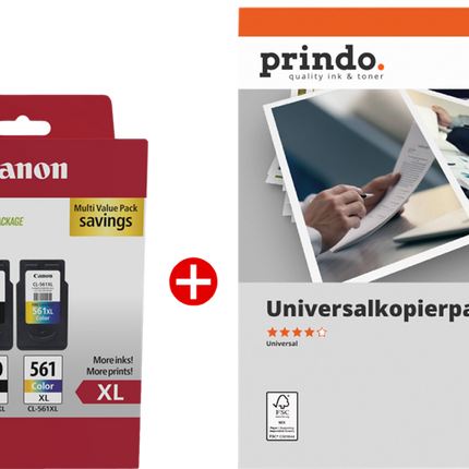 Canon PG-560XL+CL-561XL MCVP Schwarz / mehrere Farben / Weiss Value Pack