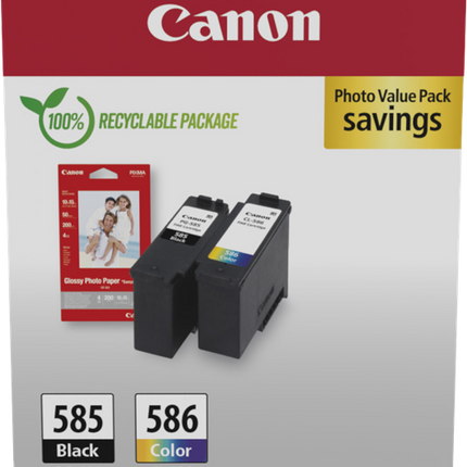 Canon PG-585+CL586 Schwarz / Cyan / Magenta / Gelb Value Pack