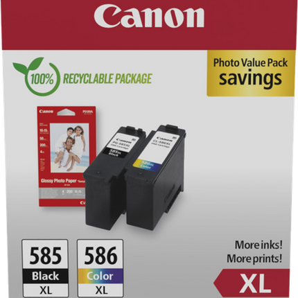 Canon PG-585XL+CL-586XL Schwarz / Cyan / Magenta / Gelb Value Pack