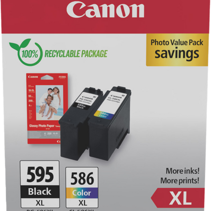 Canon PG-595XL+CL-586XL Schwarz / mehrere Farben / Weiss Value Pack