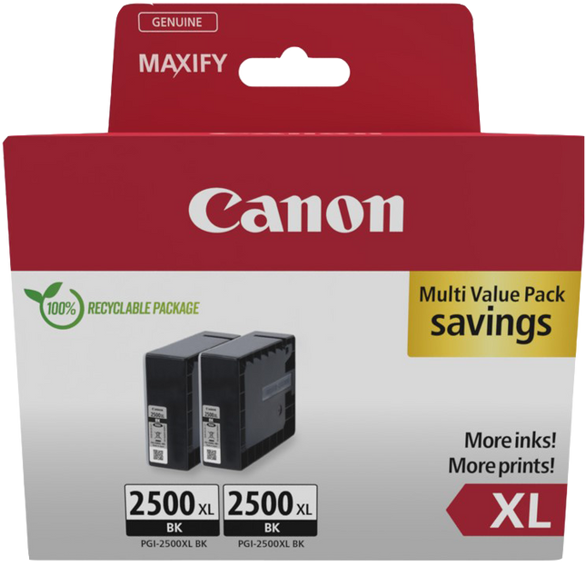 Canon PGI-2500BK XL Multipack Schwarz