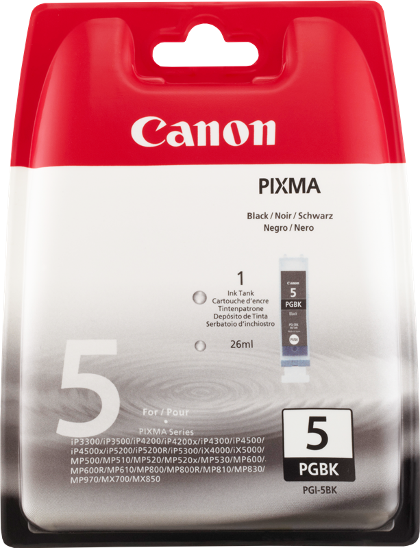 Canon PGI-5bk Schwarz Druckerpatrone 0628B001