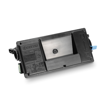 Original Kyocera TK-3160 Tonerkartusche Schwarz für ECOSYS P3045dn, P3050dn und P3060dn – Schrägansicht