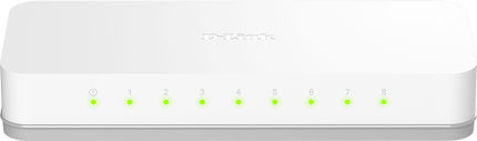 D-Link 8-Port Fast Ethernet Easy Desktop Switch Weiss