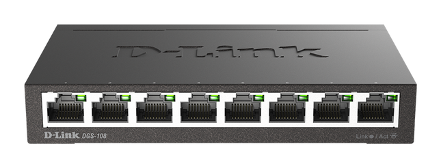 D-Link 8-Port Layer2 Gigabit Switch Schwarz