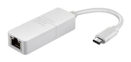 D-Link USB-C Gigabit Ethernet Adapter Weiss