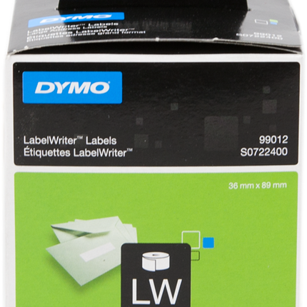 DYMO 99012 Adress-Etiketten 89 x 36mm Weiss
