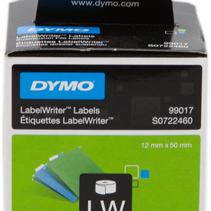 DYMO 99017 Hängeablage-Etiketten 50 x 12mm Weiss