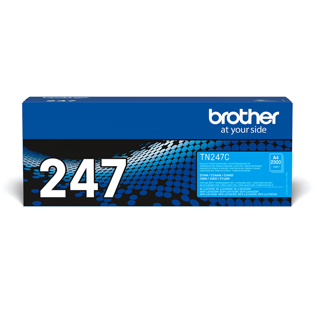 Original Brother TN-247C Cyan / Blau Toner für Brother DCP-L3550CDW / MFC-L3770CDW