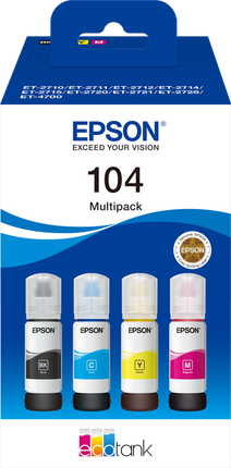 Epson 104 Multipack Schwarz / Cyan / Magenta / Gelb