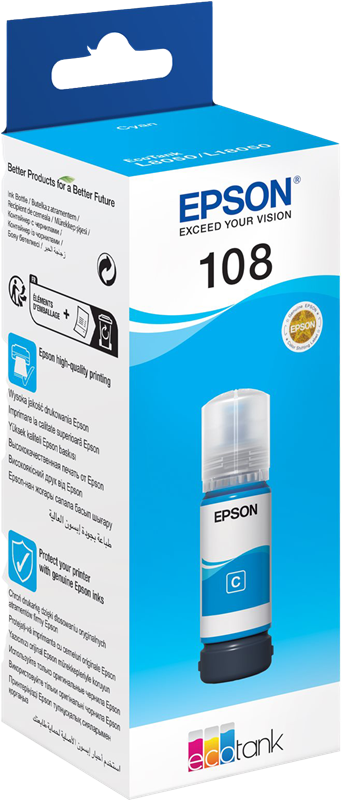 Epson 108 Cyan Druckerpatrone C13T09C24A