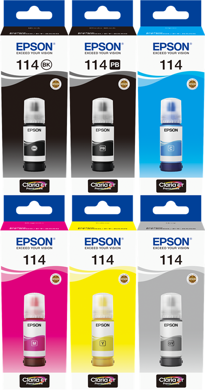 Epson 114 Multipack Schwarz / Schwarz (Foto) / Cyan / Magenta / Gelb / Grau