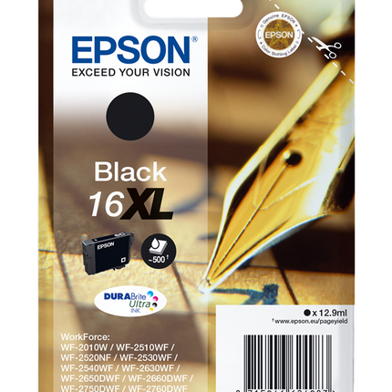 Epson 16 XL Schwarz Druckerpatrone C13T16314012