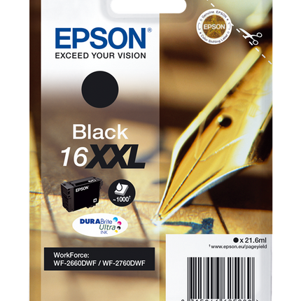 Epson 16 XXL Schwarz Druckerpatrone