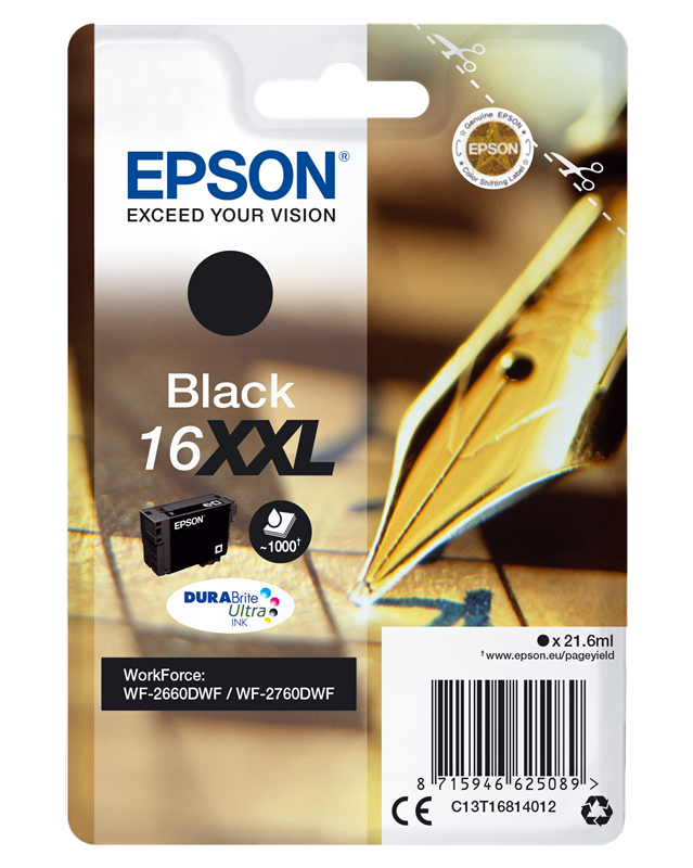 Epson 16 XXL Schwarz Druckerpatrone