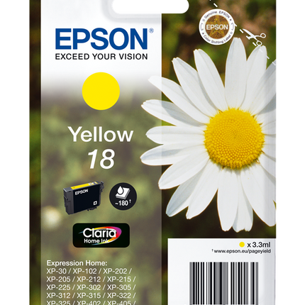 Epson 18 Gelb Druckerpatrone C13T18044012