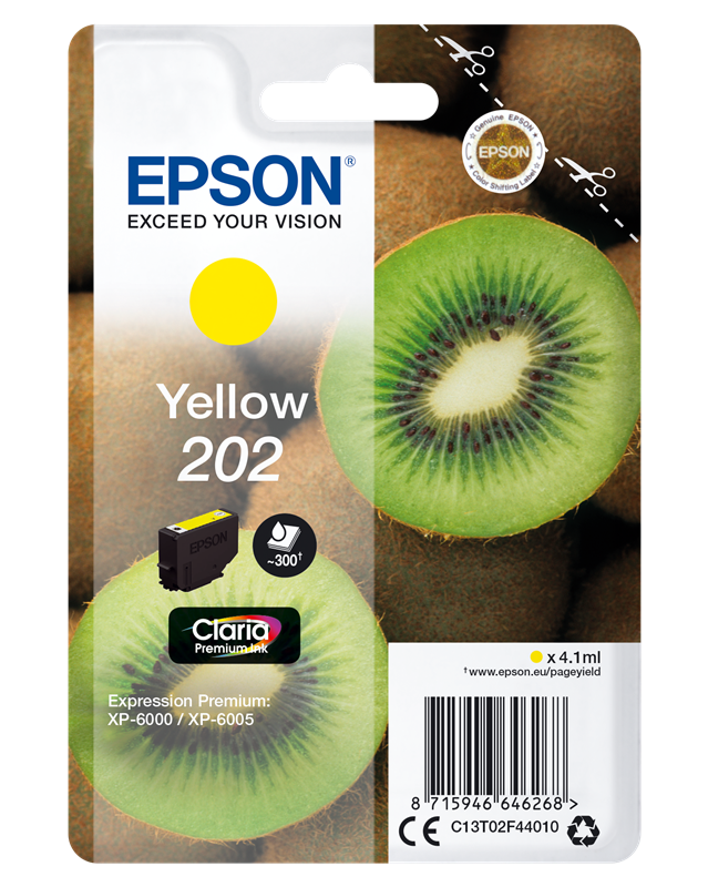 Epson 202 Gelb Druckerpatrone C13T02F44010